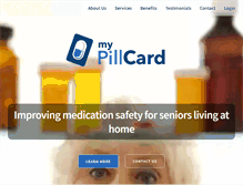 Tablet Screenshot of mypillcard.com